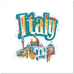 Italy t-shirt Posters and Art